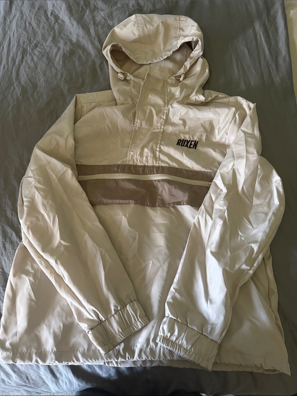 Ruxen 1/4 zip/velcro Pullover Rain Jacket